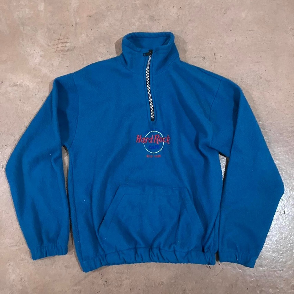 Vintage‎ 90s Hard Rock Cafe New York Fleece Pullover Angstron